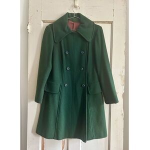 Vintage 1960s Green Coat – Classic & Flattering Fit